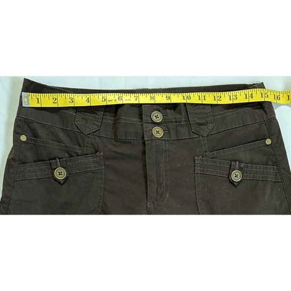 Women's Style & Co. Brown Stretch Cropped Capri Pants Size 4 - Picture 3 of 8